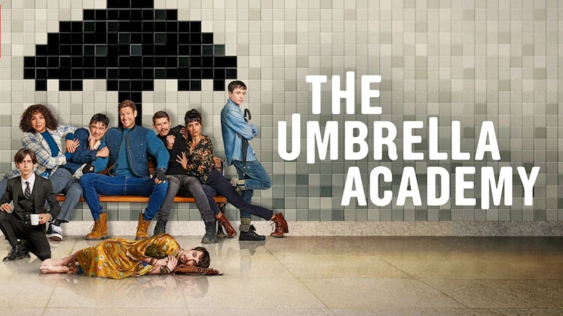 The main cast of The Umbrella Academy (Image via Netflix)